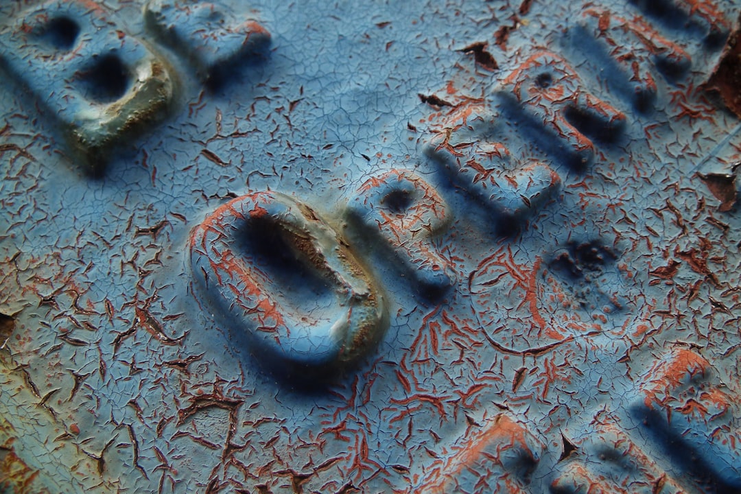 brown and blue concrete floor