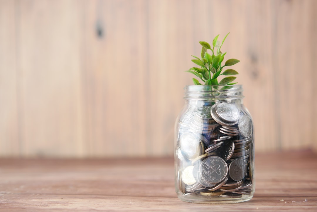 Investissement immobilier au Maroc pour les Français a glass jar filled with coins and a plant